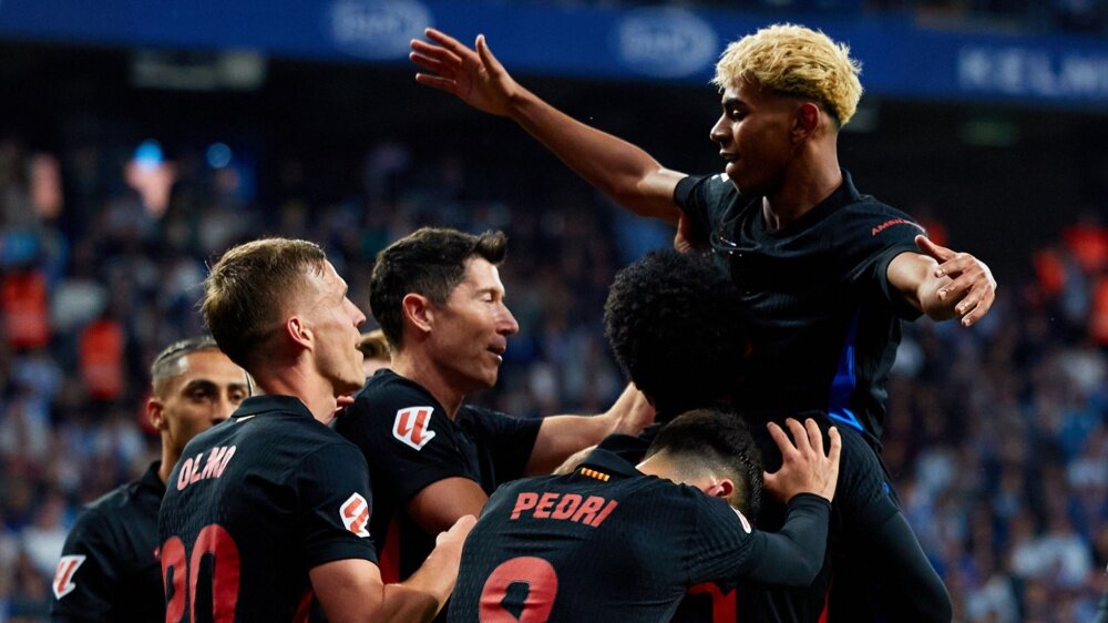 برشلونة يكتسح إسبانيول ويتوج بطلاً للدوري الإسباني للمرة الـ 28!