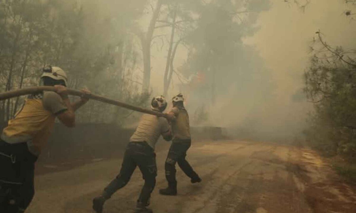 تركيا تستجيب لطلب سوري وتُرسل مروحيات للمساعدة في إخماد حرائق اللاذقية المستمرة