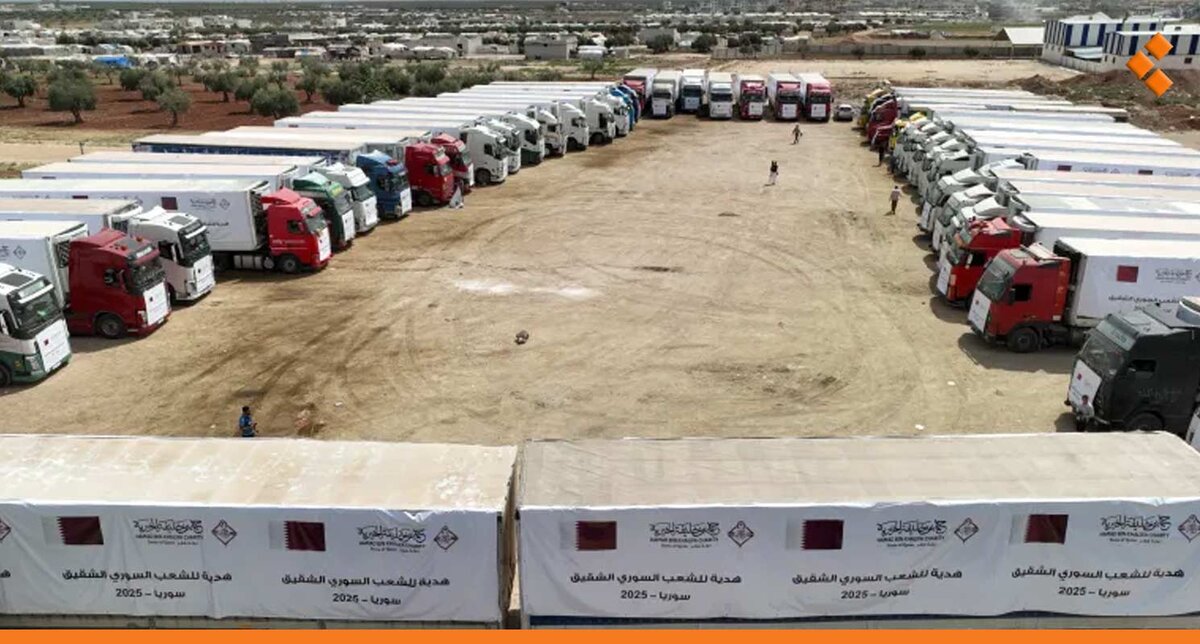 قطر تدعم الأمن الغذائي في سوريا بـ 7 آلاف طن من الطحين ومساعدات زراعية