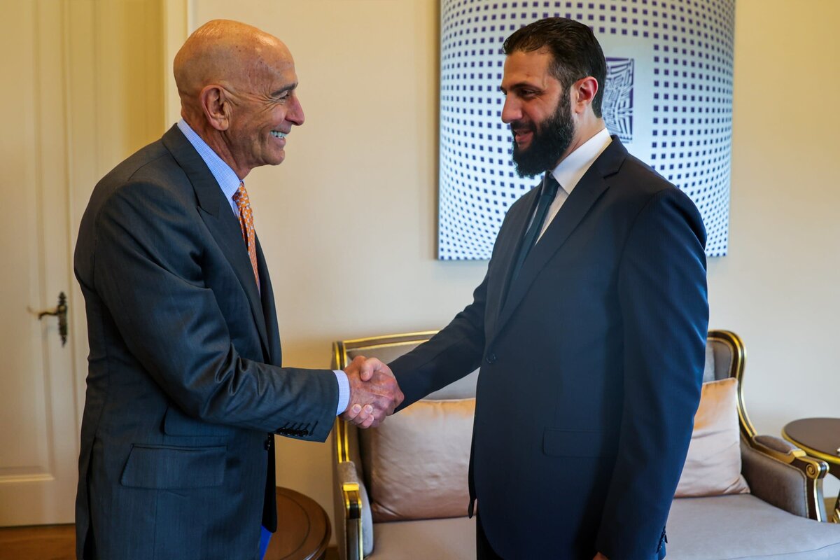 المبعوث الأمريكي: الرئيس السوري أحمد الشرع يرغب بالسلام مع إسرائيل واتفاقيات السلام ضرورية لسوريا ولبنان