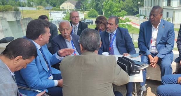 مباحثات سورية مصرية لتعزيز التعاون في التدريب والتأهيل على هامش مؤتمر العمل الدولي