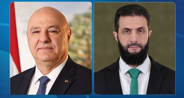 الرئيس اللبناني يعزي الرئيس الشرع بضحايا الهجوم الإرهابي على كنيسة مار إلياس في دمشق