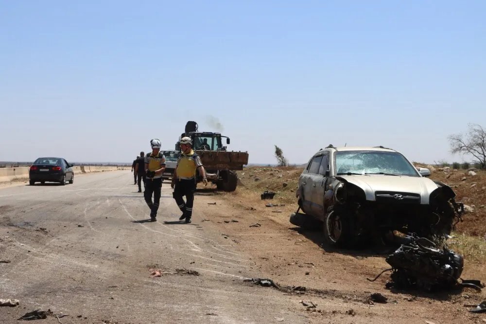 أربعة جرحى بينهم امرأة في حادث مروع على طريق حلب - غازي عنتاب الدولي