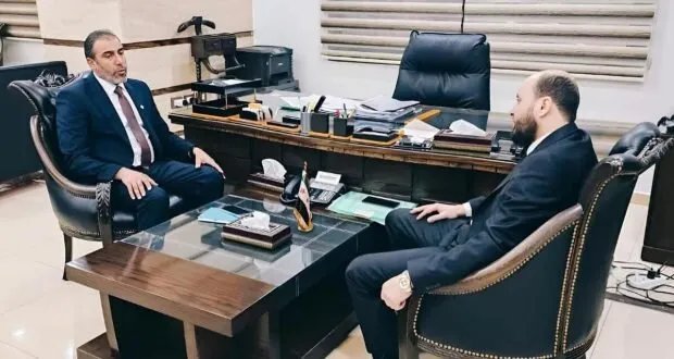 وزير الطاقة ورئيس اتحاد العمال يبحثان تحسين بيئة العمل وإعادة المفصولين وتطوير قطاع الطاقة