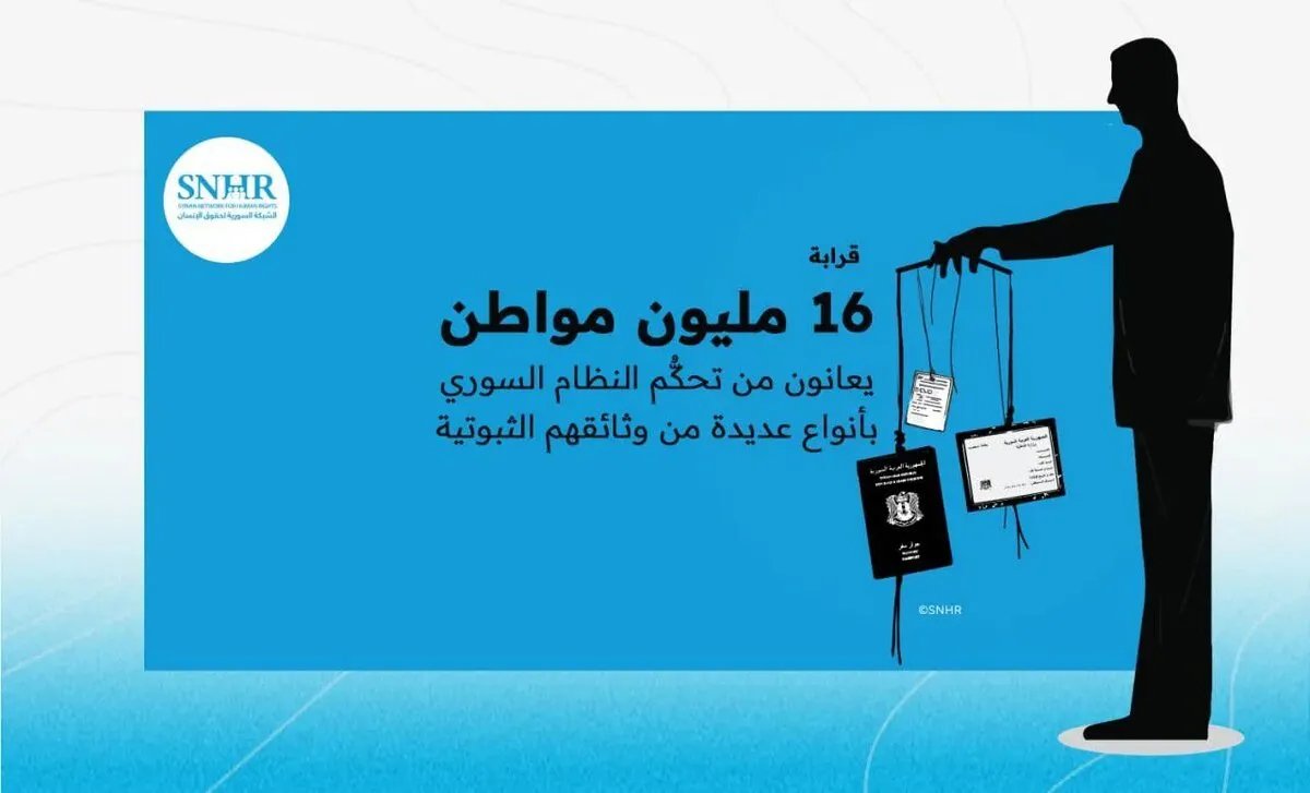 الشبكة السورية: 16 مليون سوري تحت رحمة النظام في استخراج الوثائق