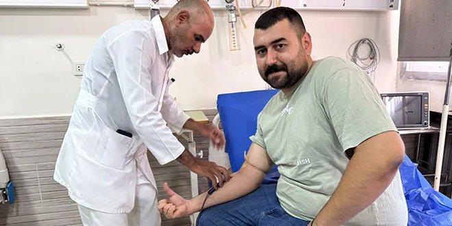 حملة تبرع بالدم في مشفى السقيلبية: دعم حيوي لمرضى التلاسيميا في حماة