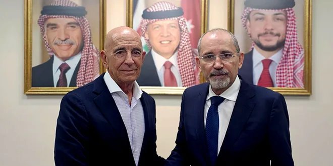 الصفدي وباراك يبحثان جهود وقف إطلاق النار في السويداء وتأثيرها على استقرار سوريا
