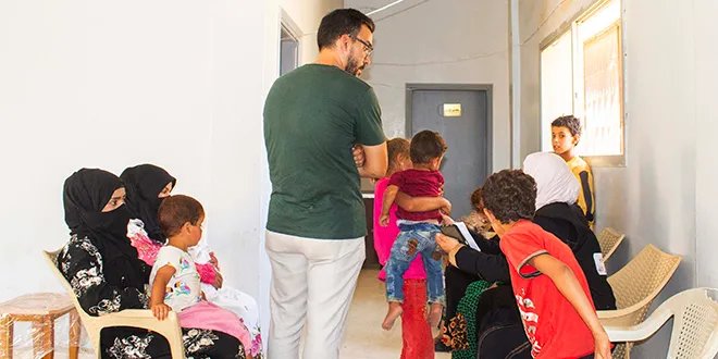 غصم بريف درعا تفتتح نقطة طبية لرعاية النازحين من السويداء