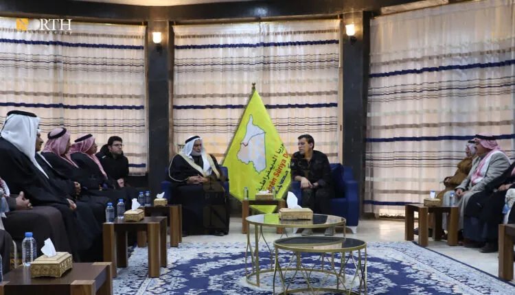 قوات سوريا الديمقراطية تناقش الأوضاع في دير الزور مع شيوخ ووجهاء المنطقة
