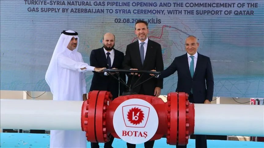 أذربيجان تبدأ بتوريد الغاز إلى سوريا عبر تركيا: خطوة استراتيجية لتعزيز الطاقة وتحسين الكهرباء