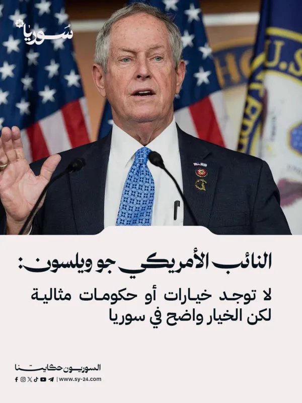 جو ويلسون: خيار سوريا الموحدة والمستقرة واضح رغم غياب الكمال