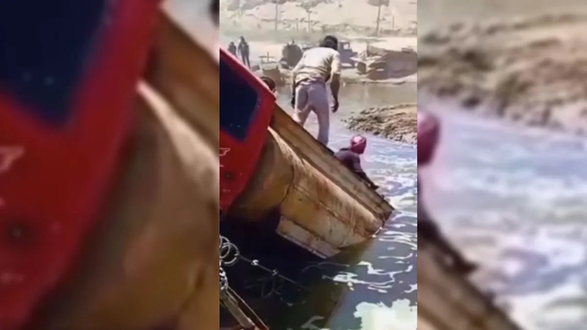 كارثة بيئية: غرق صهريج نفط في نهر الفرات بدير الزور يهدد الثروة السمكية