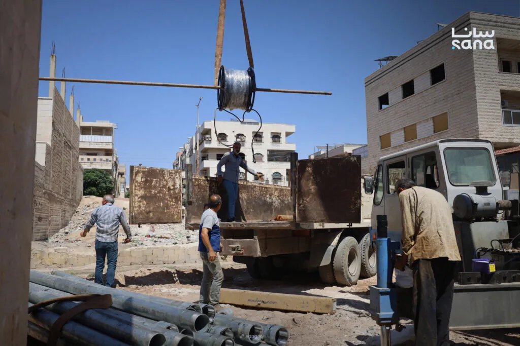 مشروع بئر الفيحاء في حماة يعزز إمدادات المياه لـ 15 ألف نسمة