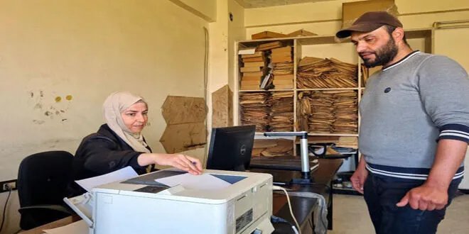 السجل المدني في الحفة باللاذقية يعاود تقديم خدماته للمواطنين بعد استكمال الصيانة
