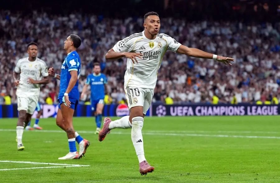 دوري أبطال أوروبا: ريال مدريد بقيادة مبابي يفوز بصعوبة، ويوفنتوس يتعادل في مباراة مجنونة