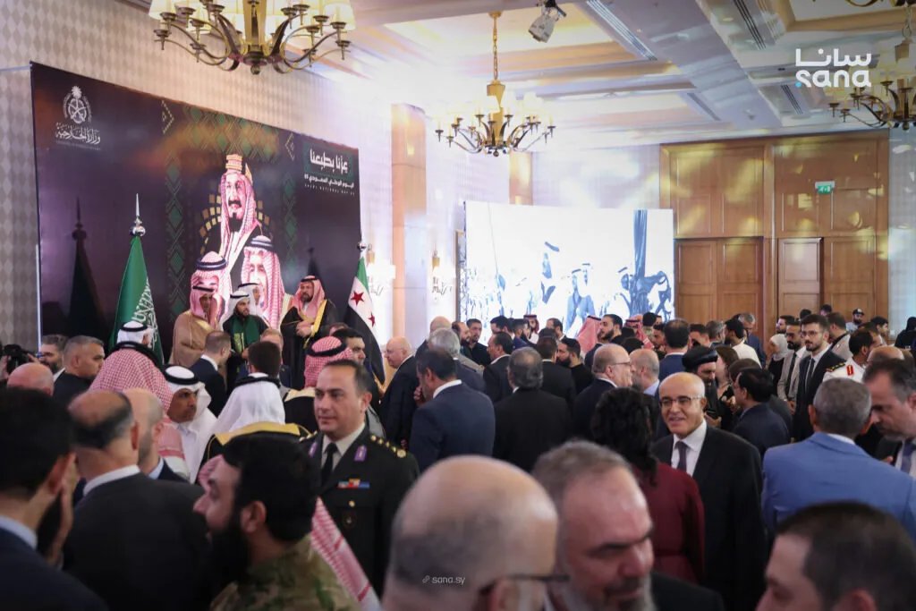 احتفال سفارة المملكة العربية السعودية بدمشق باليوم الوطني الـ 95 بحضور رسمي رفيع