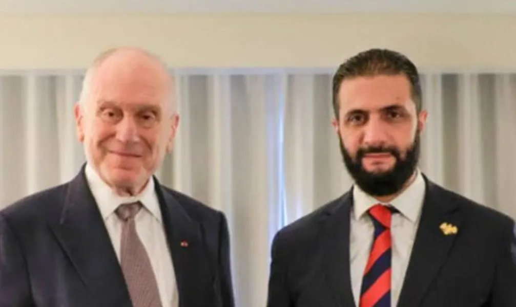 أحمد الشرع يستقبل رئيس الكونغرس اليهودي العالمي في نيويورك لبحث المفاوضات السورية الإسرائيلية