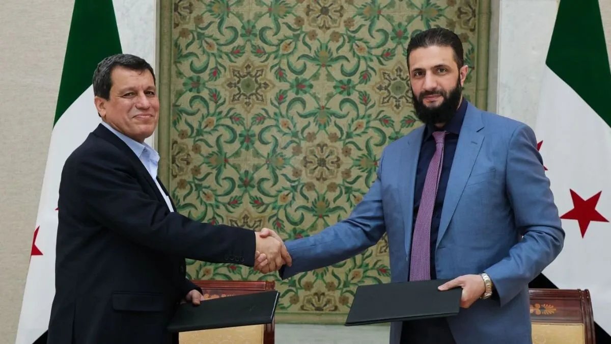 اجتماع رفيع المستوى في دمشق: الشرع وعبدي يبحثان وقف إطلاق النار واندماج محتمل لقوات سوريا الديمقراطية