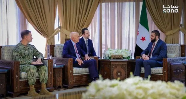الرئيس الشرع يبحث مع مبعوث أمريكي تعزيز الأمن والاستقرار في سوريا