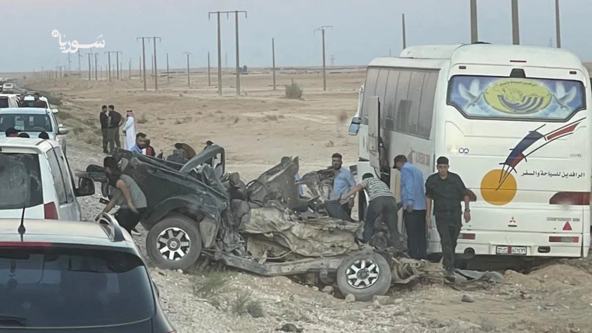 فاجعة في الحسكة: مصرع عمداء وأساتذة من جامعة الفرات في حادث سير مروع