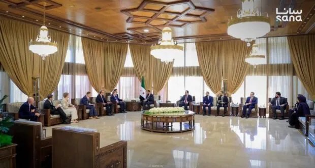 الرئيس الشرع يستقبل وفداً ألمانياً رفيعاً لبحث التعاون الثنائي والقضايا الإقليمية