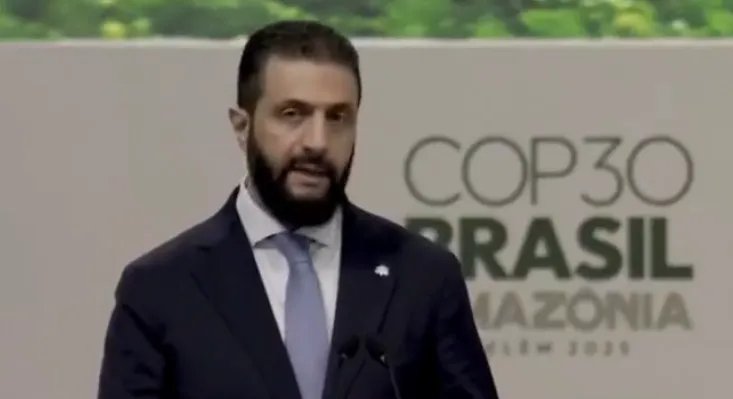 أحمد الشرع يشعل تفاعلاً بآية قرآنية في مؤتمر المناخ COP30 بالبرازيل
