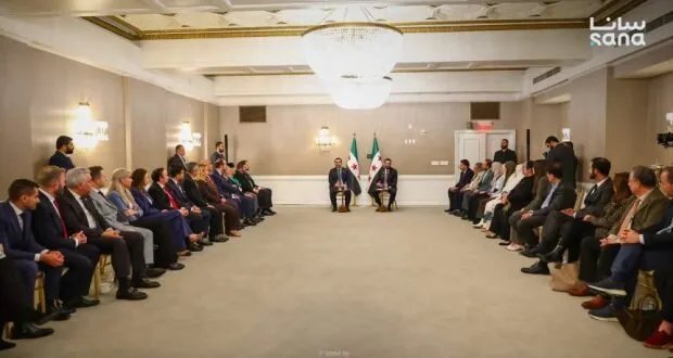 الرئيس الشرع يلتقي ممثلي المنظمات السورية الأمريكية في واشنطن ويشيد بدورهم