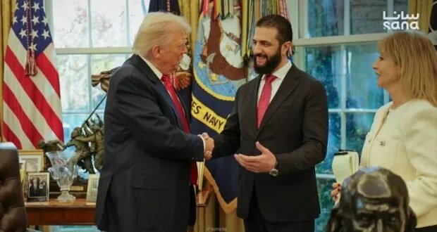 الرئيس الشرع يلتقي ترامب في البيت الأبيض لبحث تعزيز العلاقات السورية الأمريكية