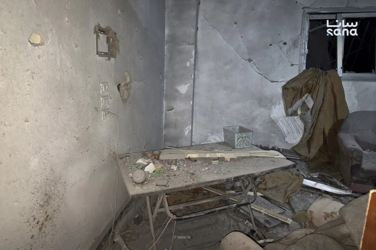 اعتداء صاروخي يستهدف منطقة المزة في دمشق وإصابات بين المدنيين