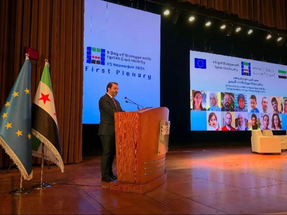 الشيباني يعلن عن شراكة قوية مع الاتحاد الأوروبي لدعم المجتمع المدني السوري