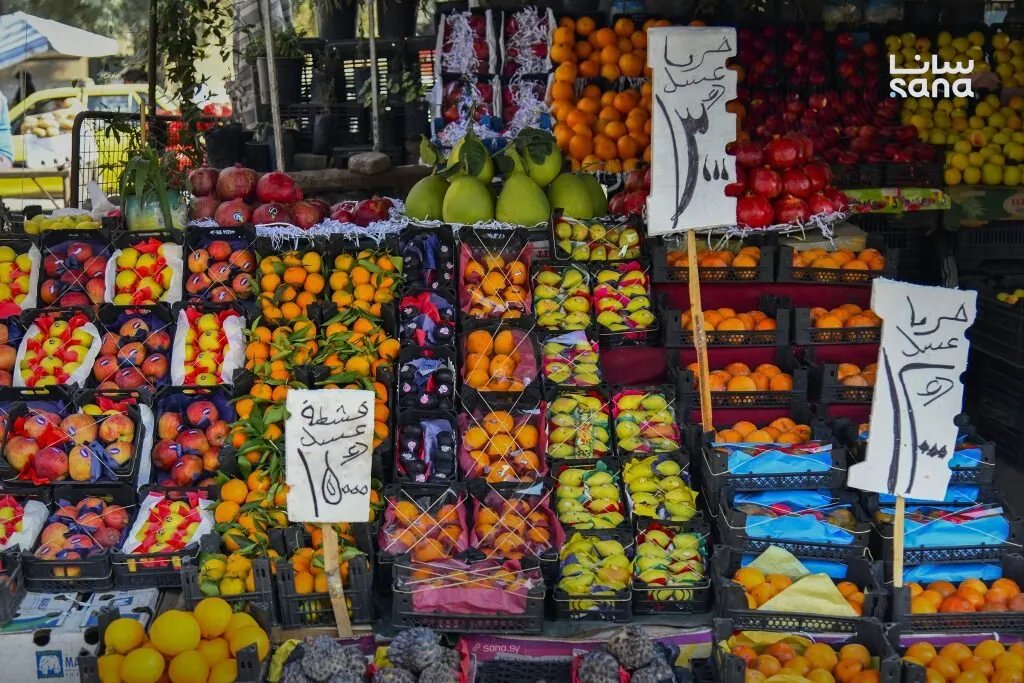 استقرار أسعار الخضار والفواكه في سوق "نهر عيشة" بدمشق مع إقبال متزايد من المستهلكين