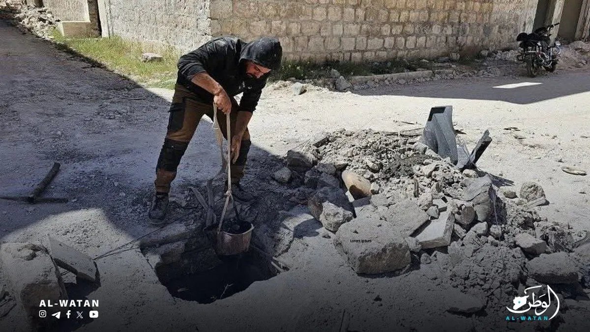 معرة النعمان: خطر يهدد حياة السكان بسبب آلاف الريغارات المكشوفة وسط وعود بتحسين الخدمات