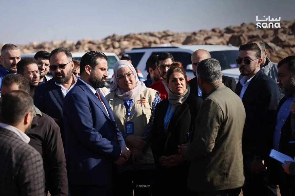 وفد أممي يتفقد أوضاع تل الضمان في ريف حلب ويستمع لشكاوى الأهالي حول مكب النفايات