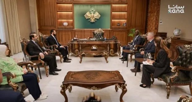 الرئيس الشرع يبحث التعاون مع البنك الدولي في لقاء مع نائب الرئيس الإقليمي