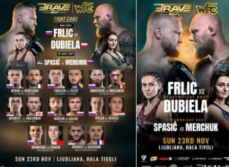 BRAVE CF 102: منظمة بريف البحرينية تشعل حماس سلوفينيا بنزالات قوية