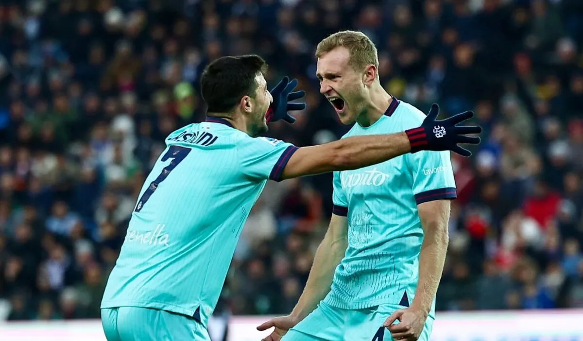 بولونيا يتألق ويزحف إلى المركز الثالث في الدوري الإيطالي بفوز ساحق على أودينيزي