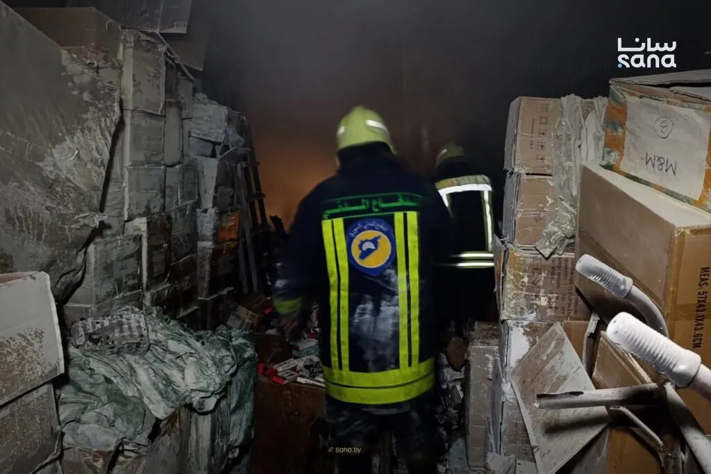 اختناق ثلاثة مدنيين إثر حريق في برج دمشق بسبب ماس كهربائي