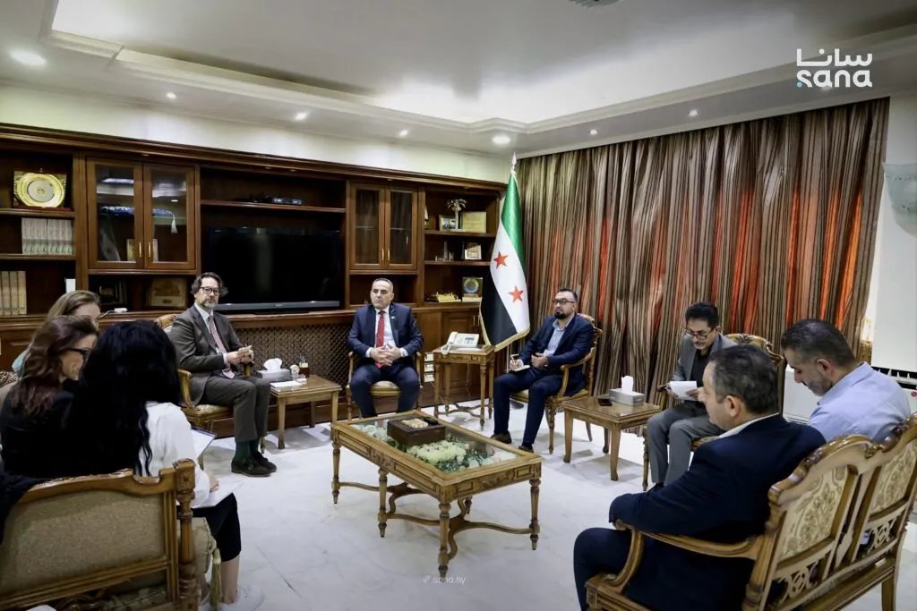 وزير الزراعة يبحث مع "ميرسي كور" سبل تطوير إدارة الموارد المائية في سوريا وتعزيز التعاون الزراعي