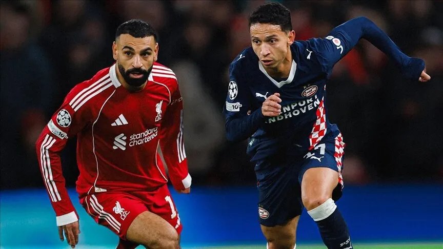 دوري أبطال أوروبا: ليفربول يتلقى هزيمة قاسية برباعية أمام آيندهوفن وأرسنال يواصل التألق