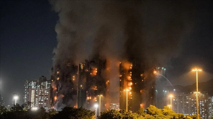 هونغ كونغ: مصرع 44 شخصًا وفقدان المئات في حريق مجمع سكني ضخم