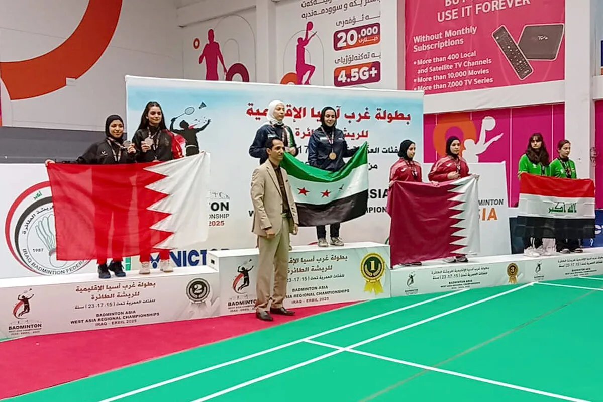 سوريا تتألق في بطولة غرب آسيا للريشة الطائرة بحصاد 17 ميدالية