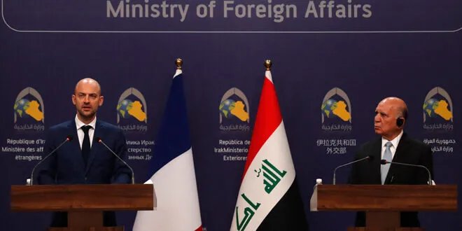 العراق وفرنسا تتفقان على دعم استقرار ووحدة الأراضي السورية