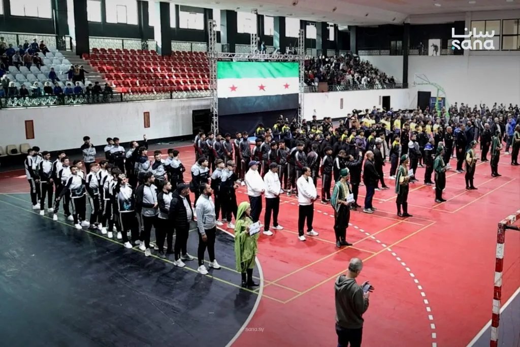 إطلاق بطولة كأس التحرير المدرسية لكرة القدم في دمشق احتفالاً بالذكرى السنوية