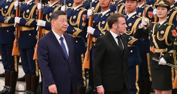 ماكرون لشي جينبينغ: تجاوز الخلافات ضروري لتعزيز المصالح المشتركة