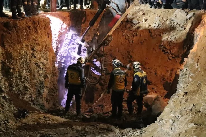 معجزة في إدلب: إنقاذ الطفلة شذى بعد 11 ساعة في بئر عميقة