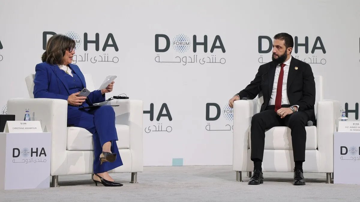 الرئيس الشرع يكشف من الدوحة عن مفاوضات سورية إسرائيلية وخطط للمرحلة الانتقالية