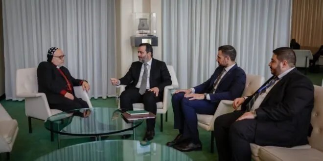 وزير الخارجية السوري يلتقي بالنائب البطريركي لكنيسة السريان الأورثوذكس في نيويورك